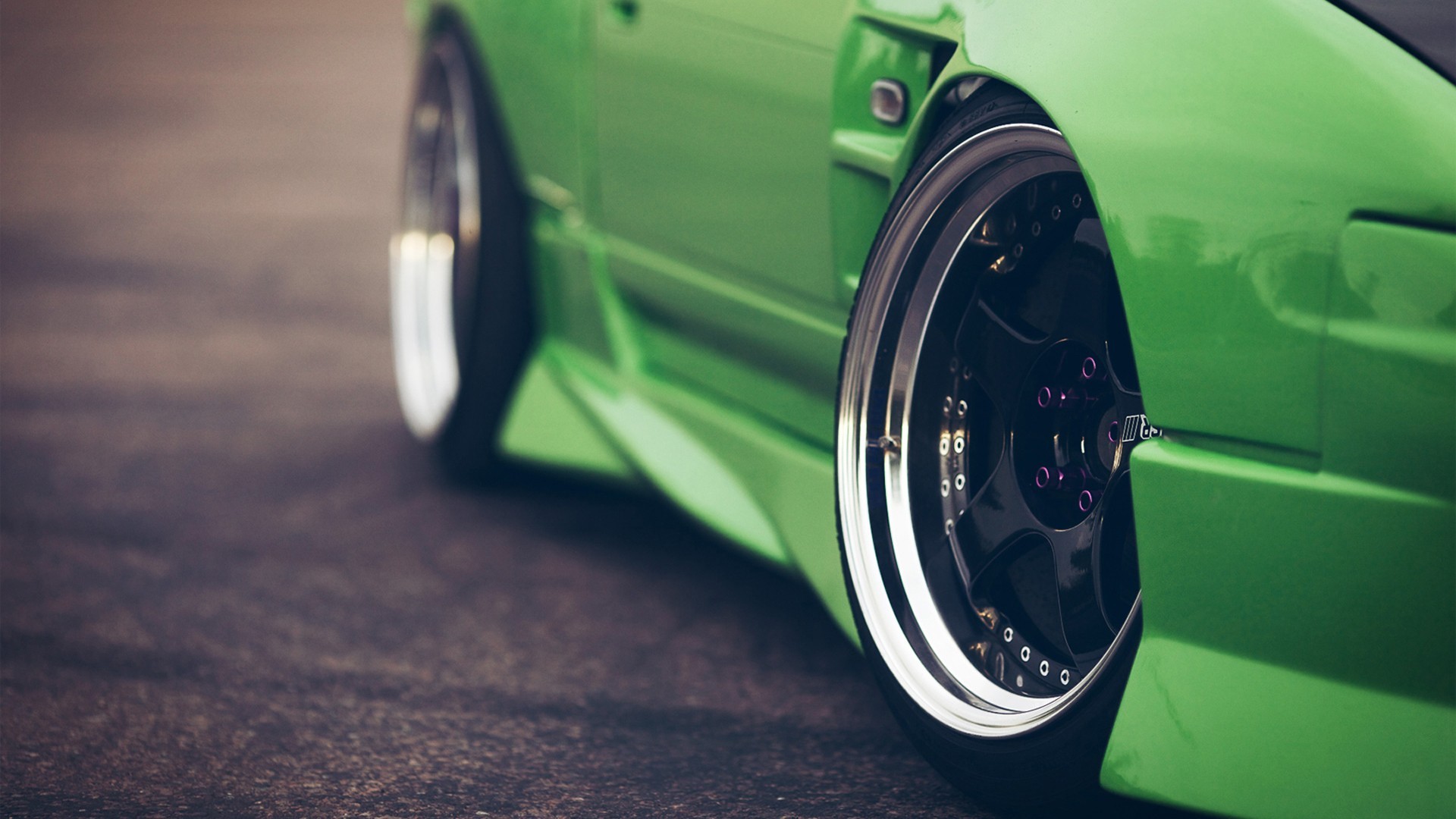Stance, Tuning, Green Cars Wallpaper