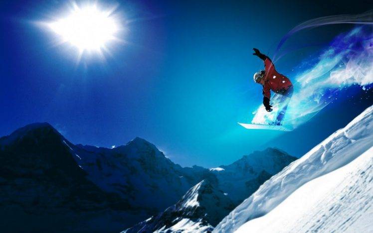 snowboarding, Jumping HD Wallpaper Desktop Background