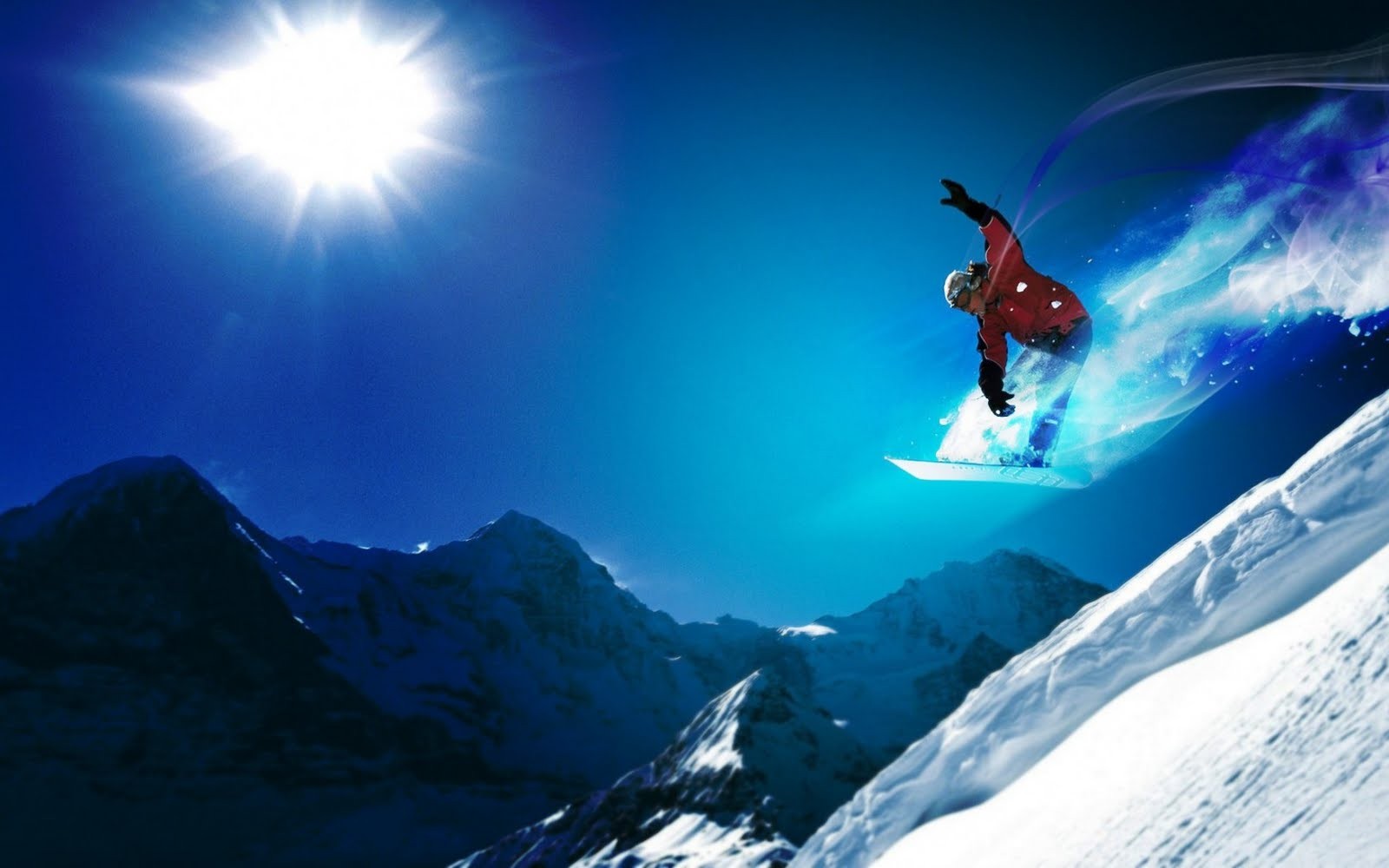 snowboarding, Jumping Wallpaper