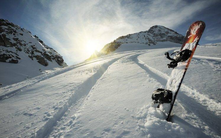 snow, Mountain, Snowboards HD Wallpaper Desktop Background