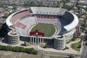 American Football, Alabama Crimson Tide, Stadium, Aerial View