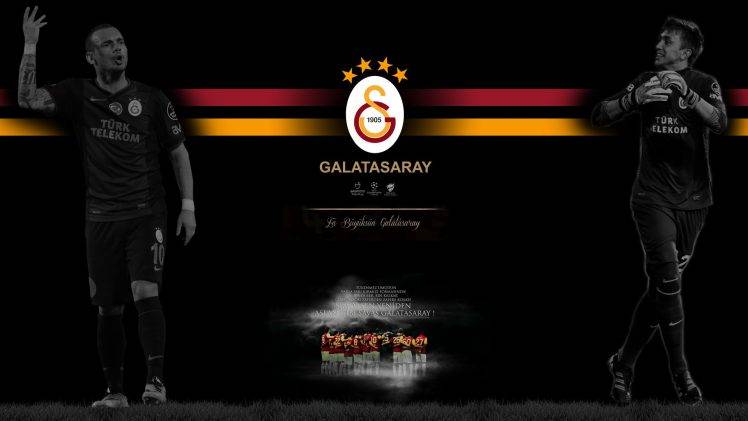 Galatasaray S.K., Fernando Muslera, Wesley Sneijder HD Wallpaper Desktop Background