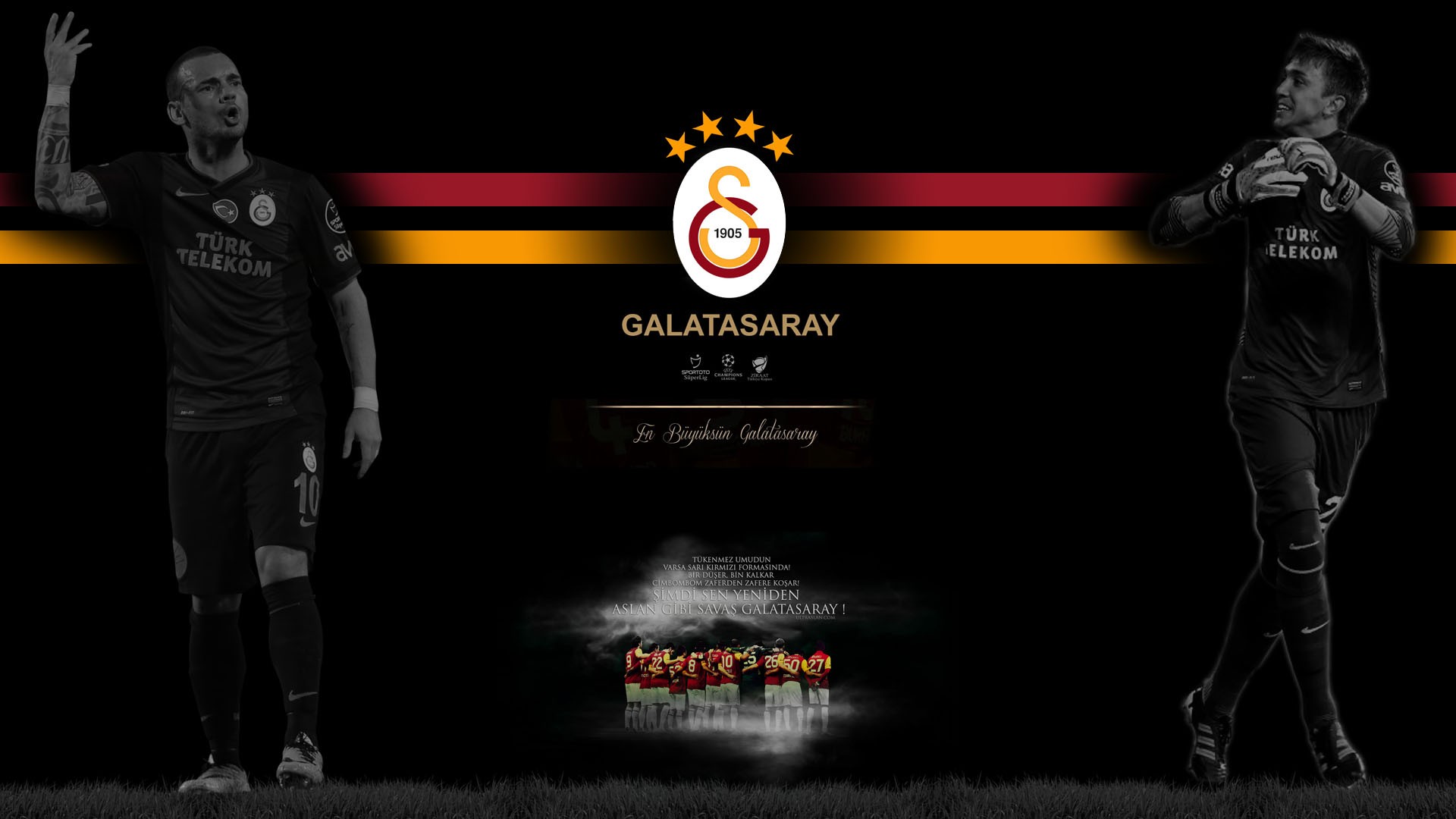 Galatasaray S.K., Fernando Muslera, Wesley Sneijder Wallpaper