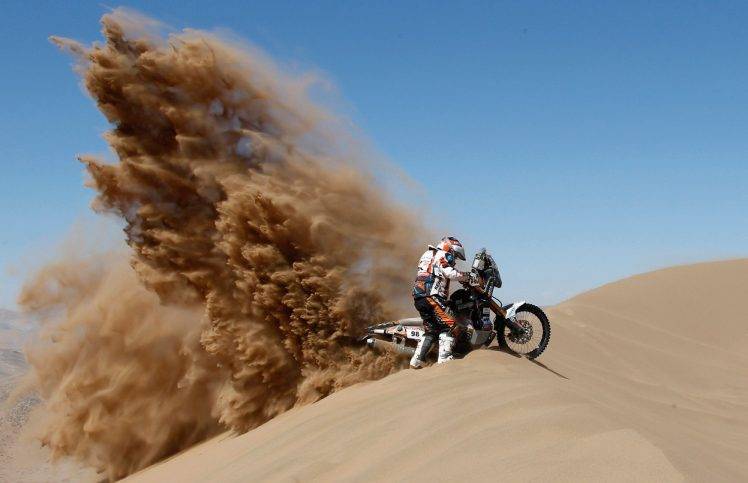 desert, Sand, Motorsports, Motorcycle HD Wallpaper Desktop Background