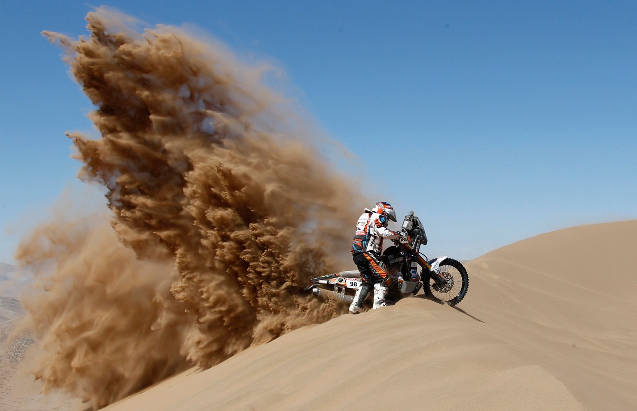 desert, Sand, Motorsports, Motorcycle Wallpaper