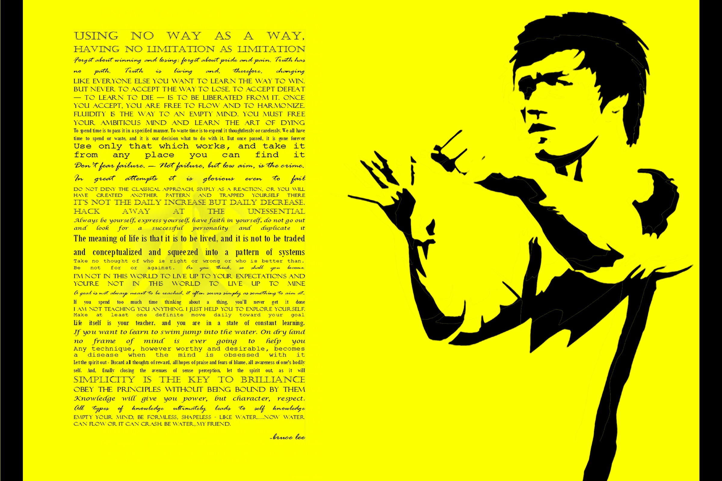 motivational, Sports, Writing, Bruce Lee Wallpaper