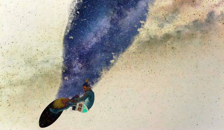 Surfing Space Art Glitch Art Universe Space Stars Surfboards