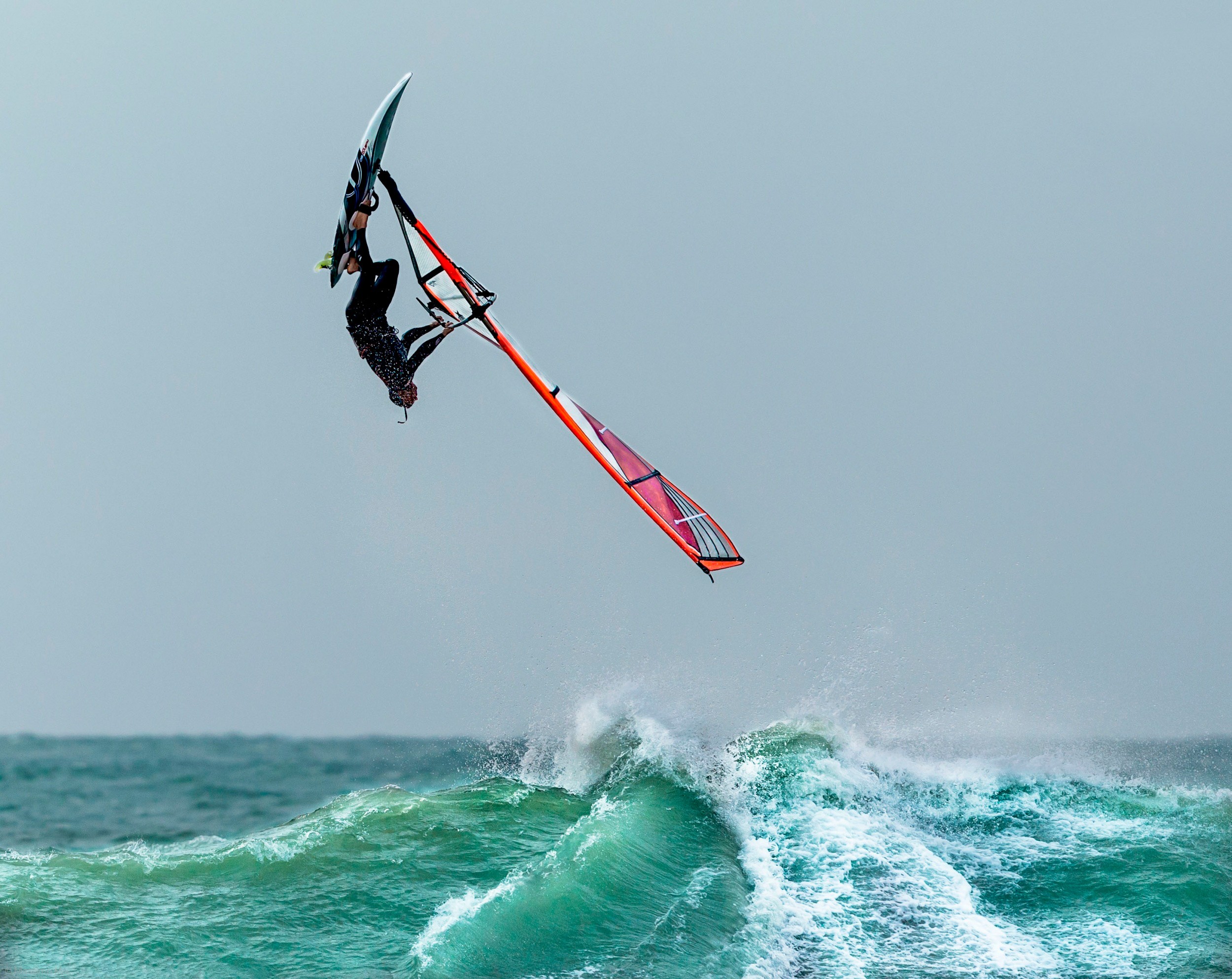 windsurfing, Sea, Water, Waves, Sport Wallpaper