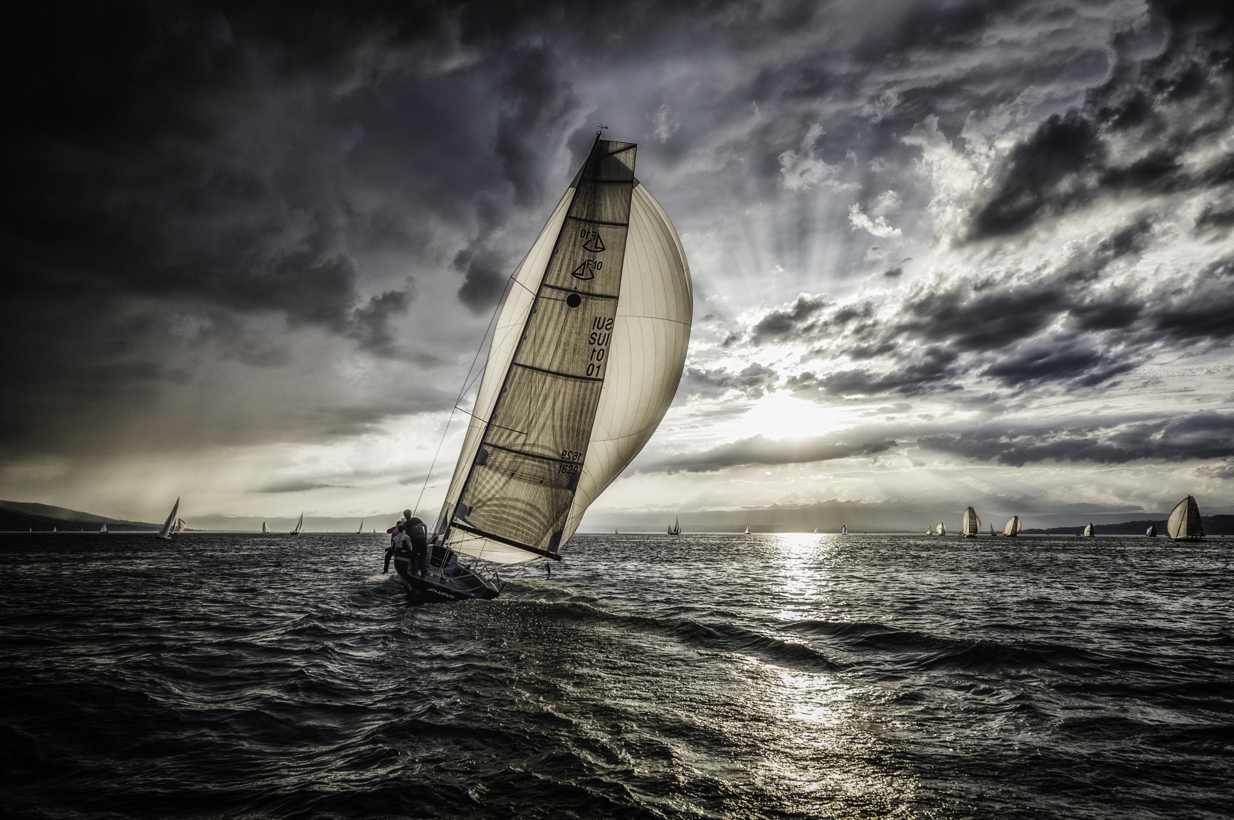 sea, Water, Sports, Sailing Wallpaper