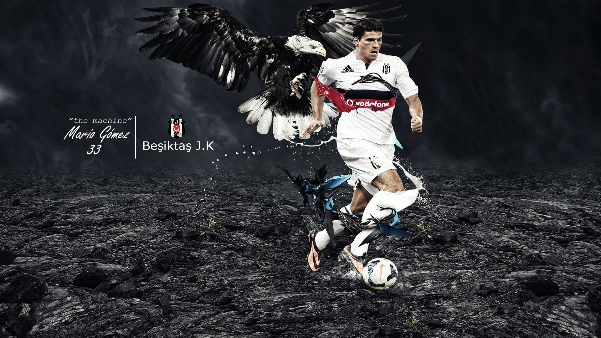 Mario Gomez, Footballers, Besiktas J.K., Eagle Wallpaper