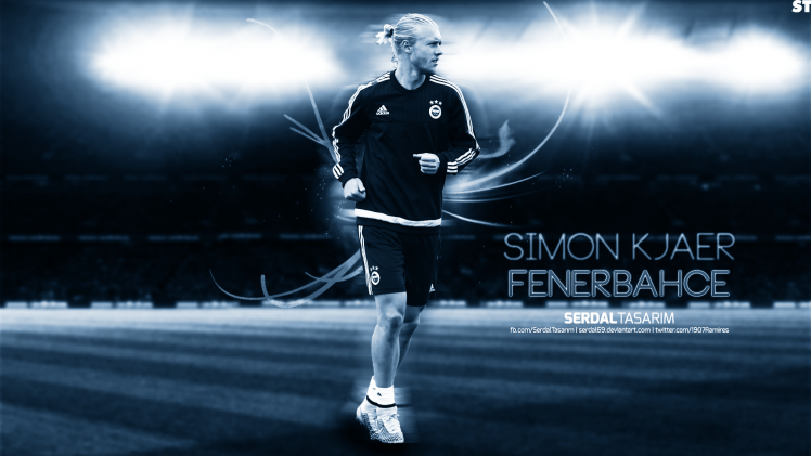 Simon Kjaer, Footballers, Fenerbahçe, Turkey, Soccer HD Wallpaper Desktop Background