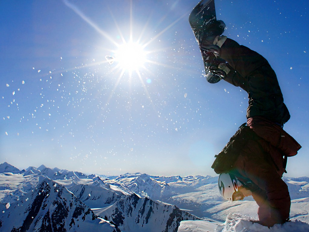 snow, Snowboarding, Sun Wallpaper
