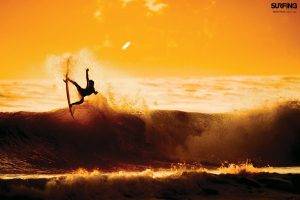 surfing, Waves, Sunrise