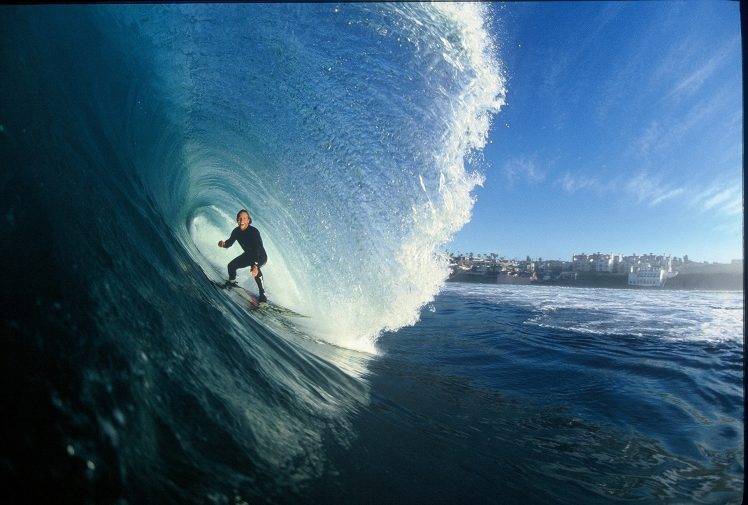 sea, Surfing HD Wallpaper Desktop Background