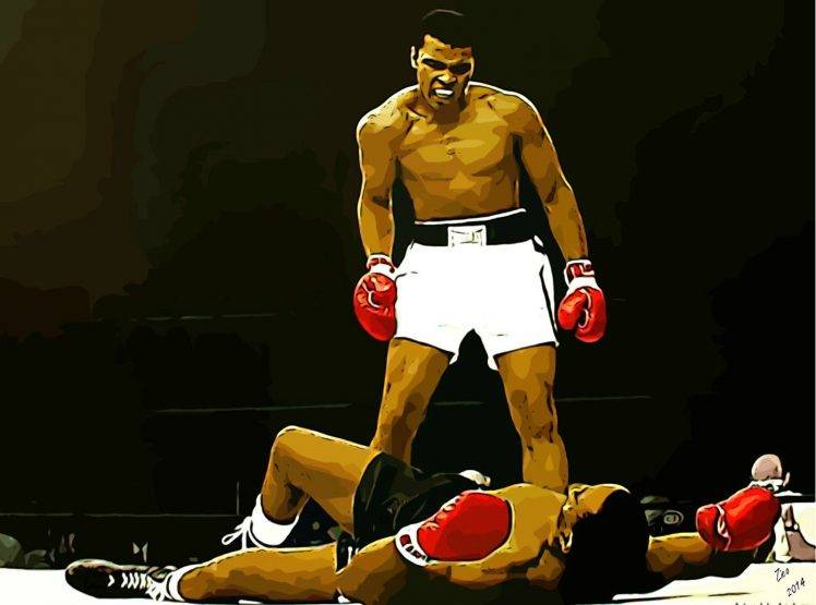 digital Art, Boxing, Sports, Men, Heroes, Muhammad Ali, Celebrity HD Wallpaper Desktop Background