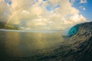 rainbows, Waves, Surfing