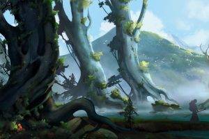 Stephan Bored, Fantasy Art, Landscape, Trees, Better World