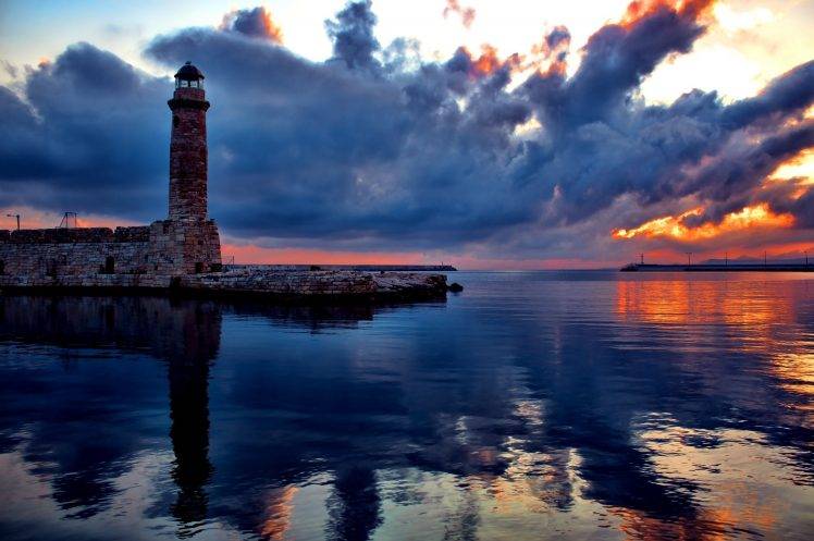 photography, Landscape, Water, Sea, Lighthouse, Harbor HD Wallpaper Desktop Background