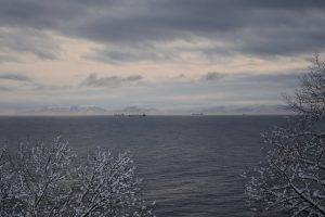 photography, Winter, Landscape, Water, Sea, Nature, Bay, Ship