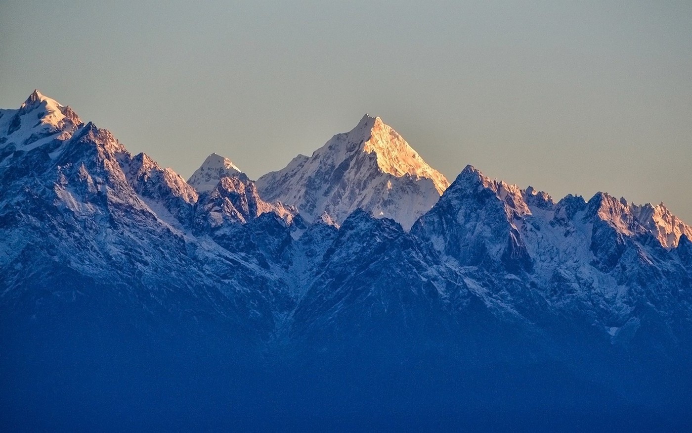 landscape, Nature, Sunrise, Mountain, Snowy Peak, Summit, Sunlight, Himalayas, India Wallpaper