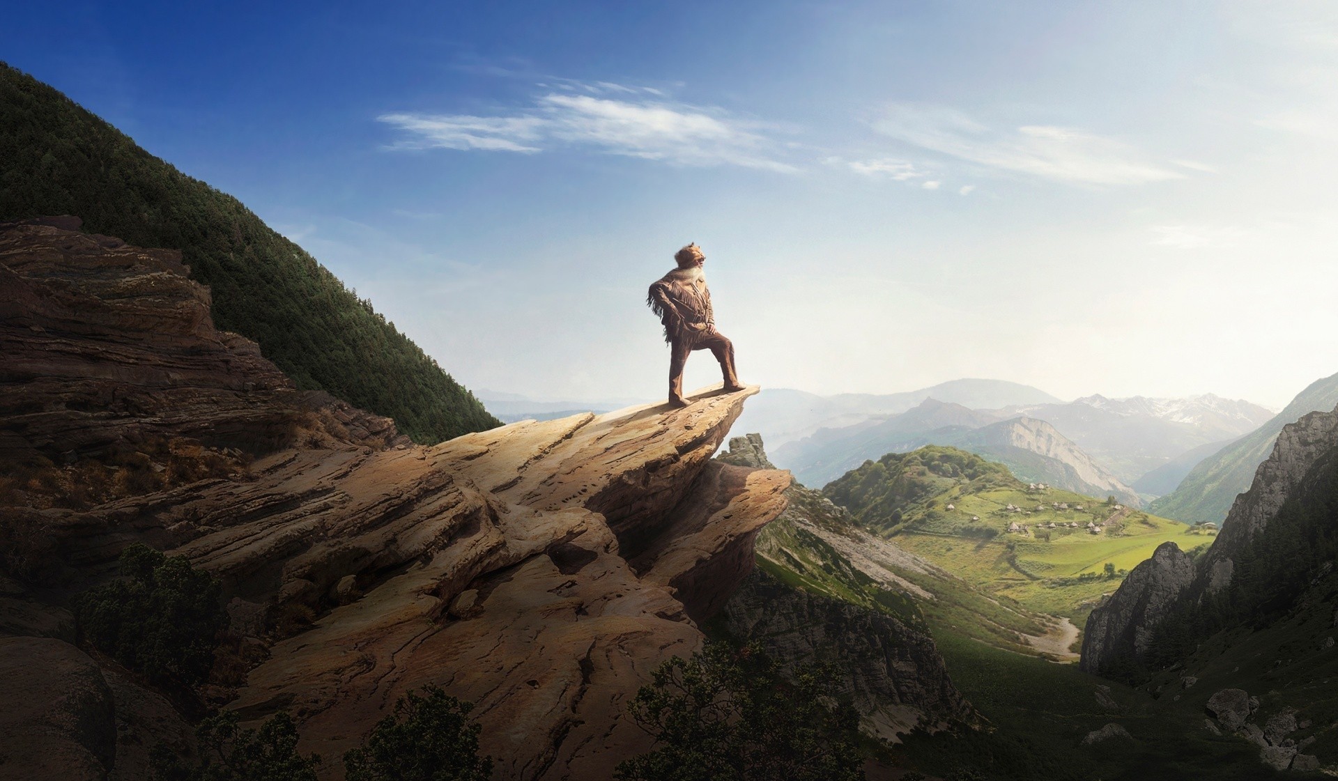 men, Landscape, Nature Wallpaper