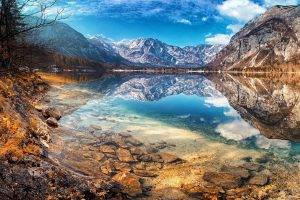 nature, Landscape, Lake, Mountain, Fall, Snowy Peak, Water, Reflection, Slovenia