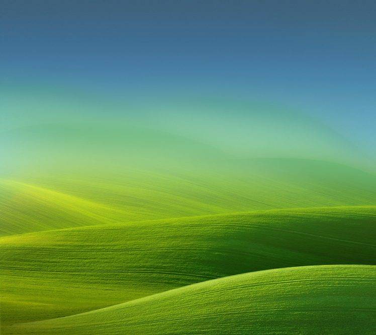 field, Nature, Landscape, Simple, Hill, Gradient, Green HD Wallpaper Desktop Background