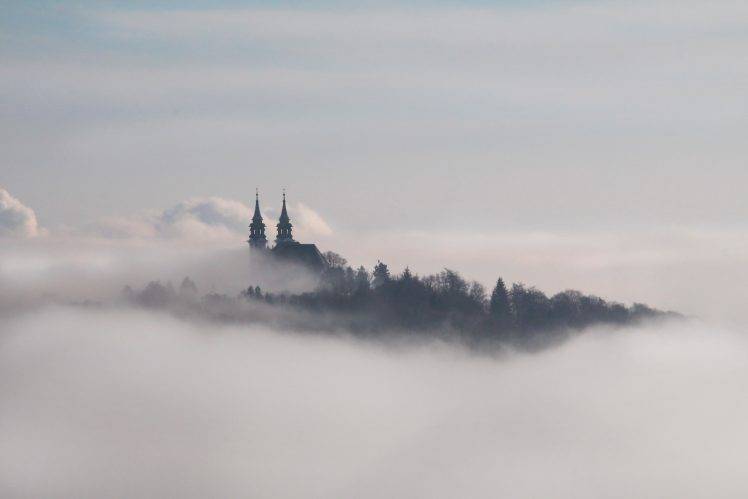Linz, Austria, Landscape, Clouds HD Wallpaper Desktop Background