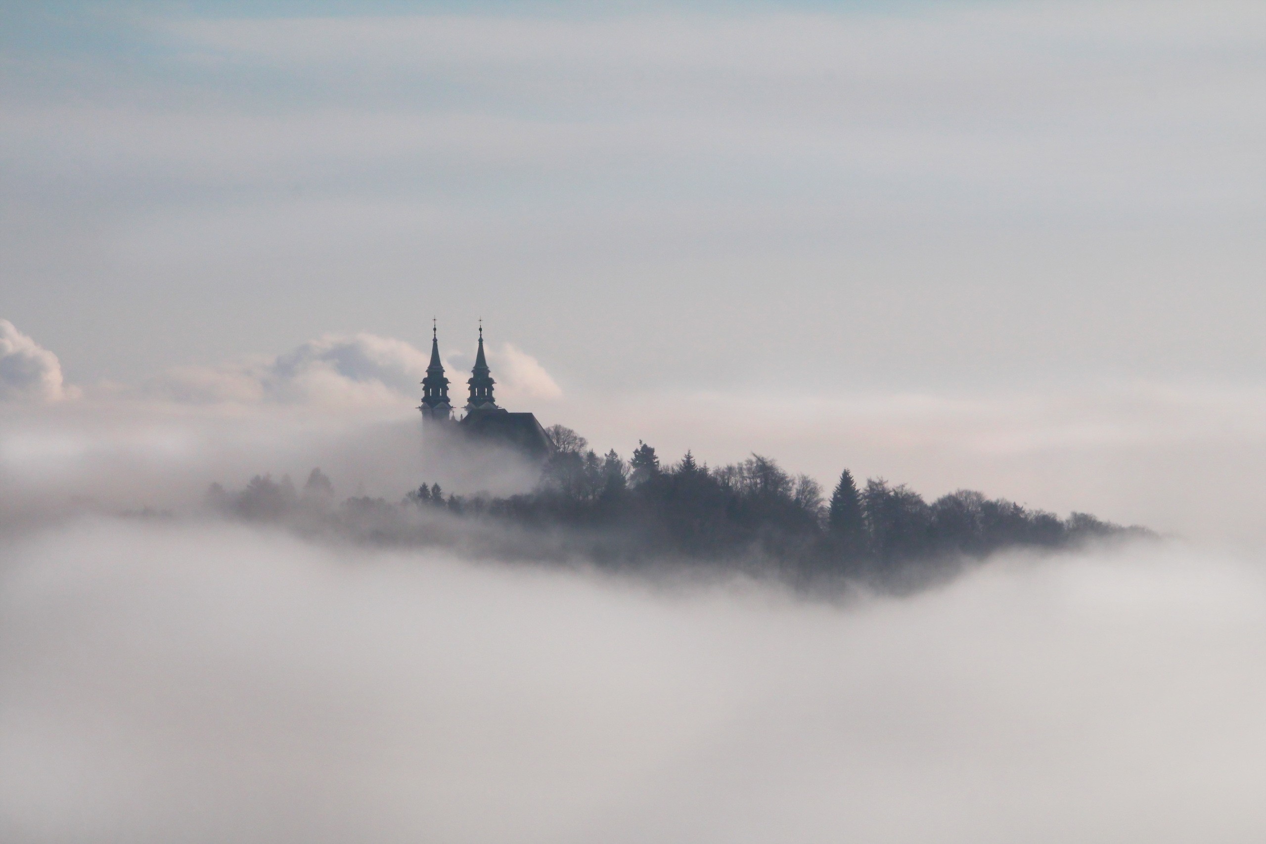 Linz, Austria, Landscape, Clouds Wallpaper