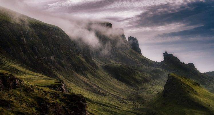 nature, Landscape, Mountains, Cliff, Clouds, Daylight, Scotland Wallpapers  HD / Desktop and Mobile Backgrounds