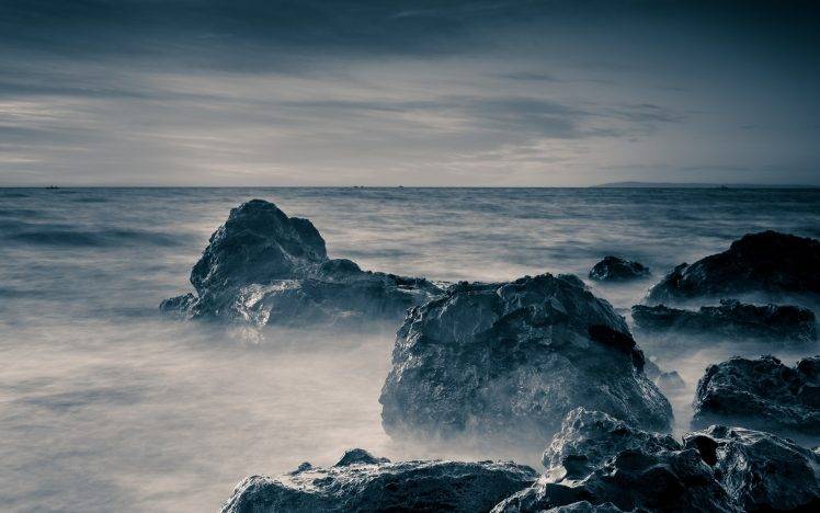 rock, Coast, Nature, Sea HD Wallpaper Desktop Background