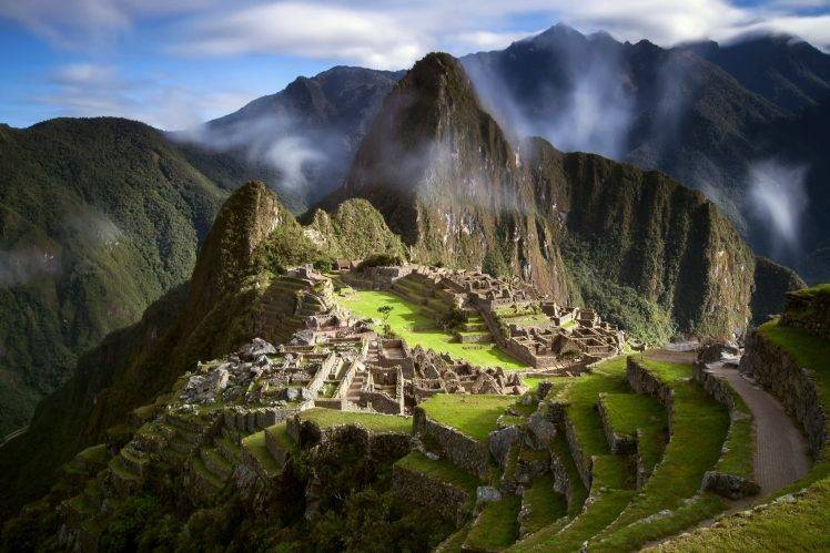 Machu Picchu, Mountains, Landscape, Peru, South America HD Wallpaper Desktop Background