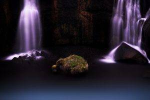 waterfall, Long Exposure, Nature, Rock