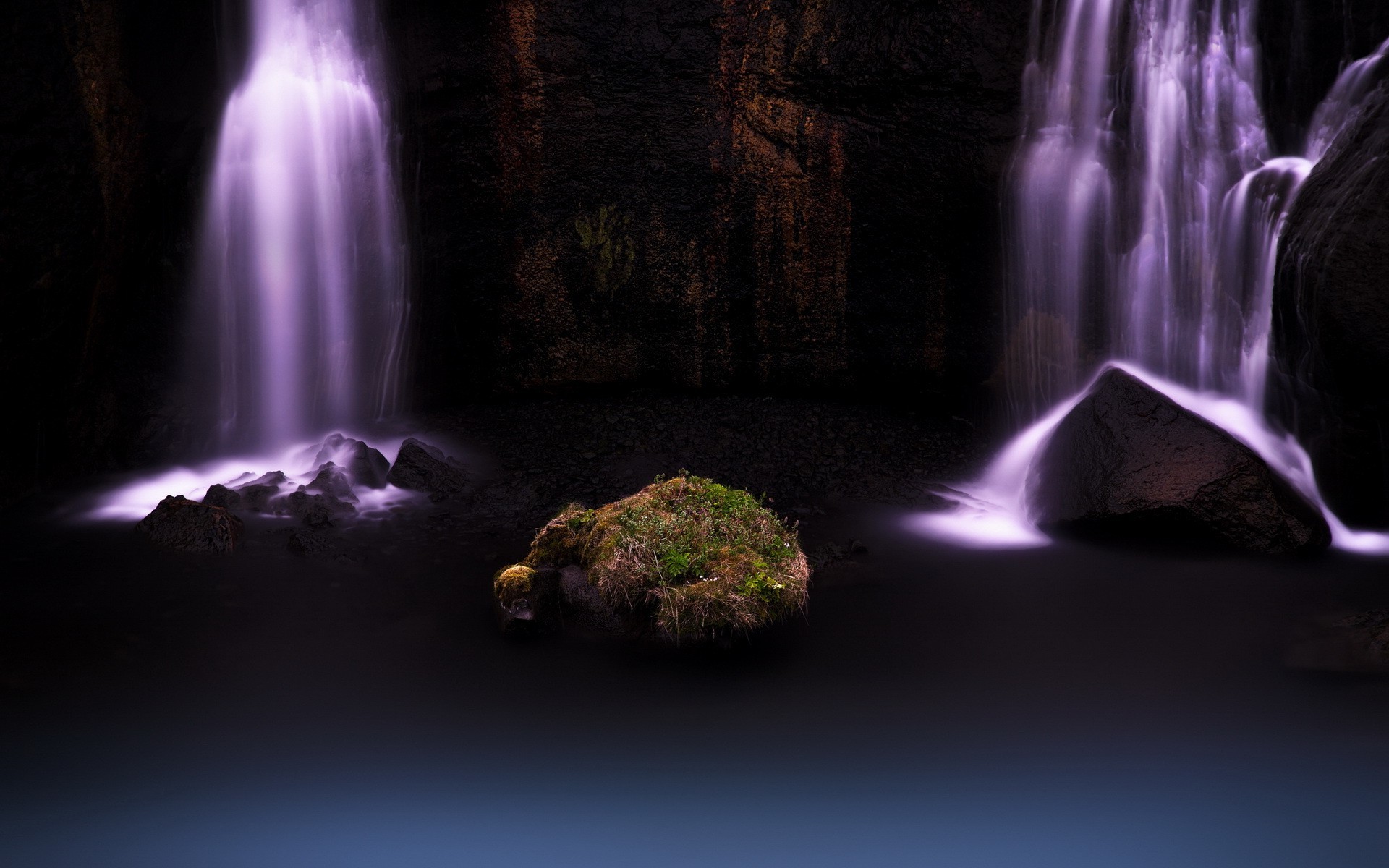 waterfall, Long Exposure, Nature, Rock Wallpaper