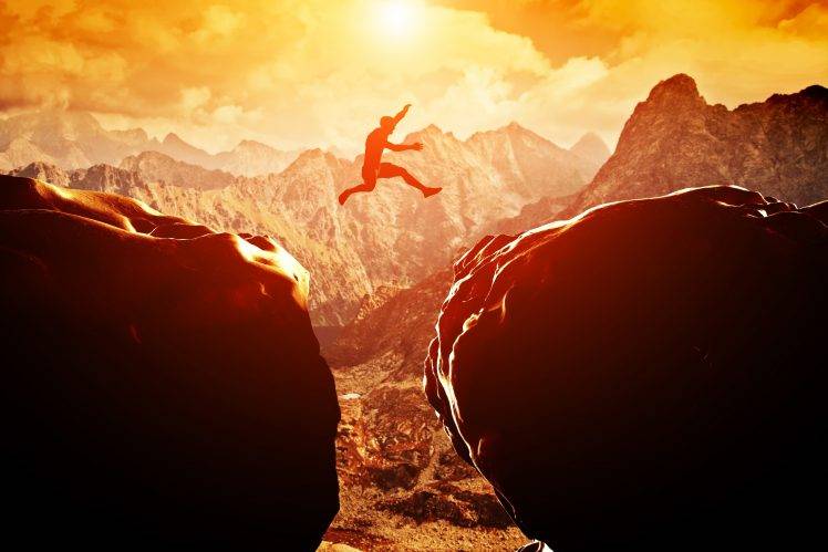 jumping, Landscape HD Wallpaper Desktop Background