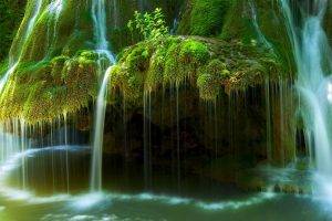 nature, Landscape, Waterfall, Moss, River, Green, Long Exposure, Morning, Romania