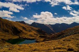 mountains, Nature, Landscape, Sky, Clouds, Lake