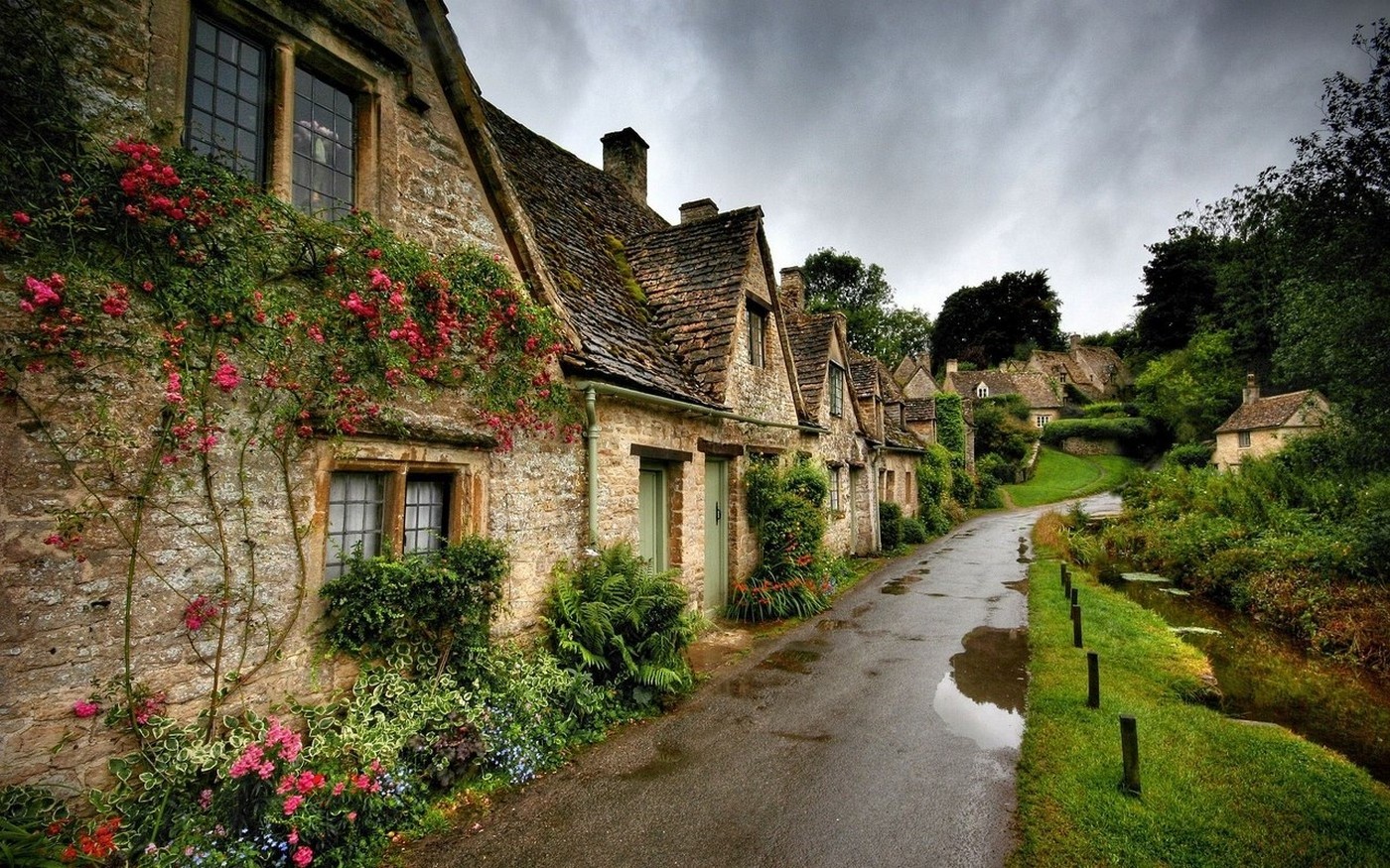 photography, Urban, Landscape, Architecture, House, Garden, Flowers, Grass, Old, Street, Nature, England Wallpaper