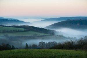 landscape, Nature, Photography, Sunrise, Mist, Hills, Trees, Field, Morning, Germany