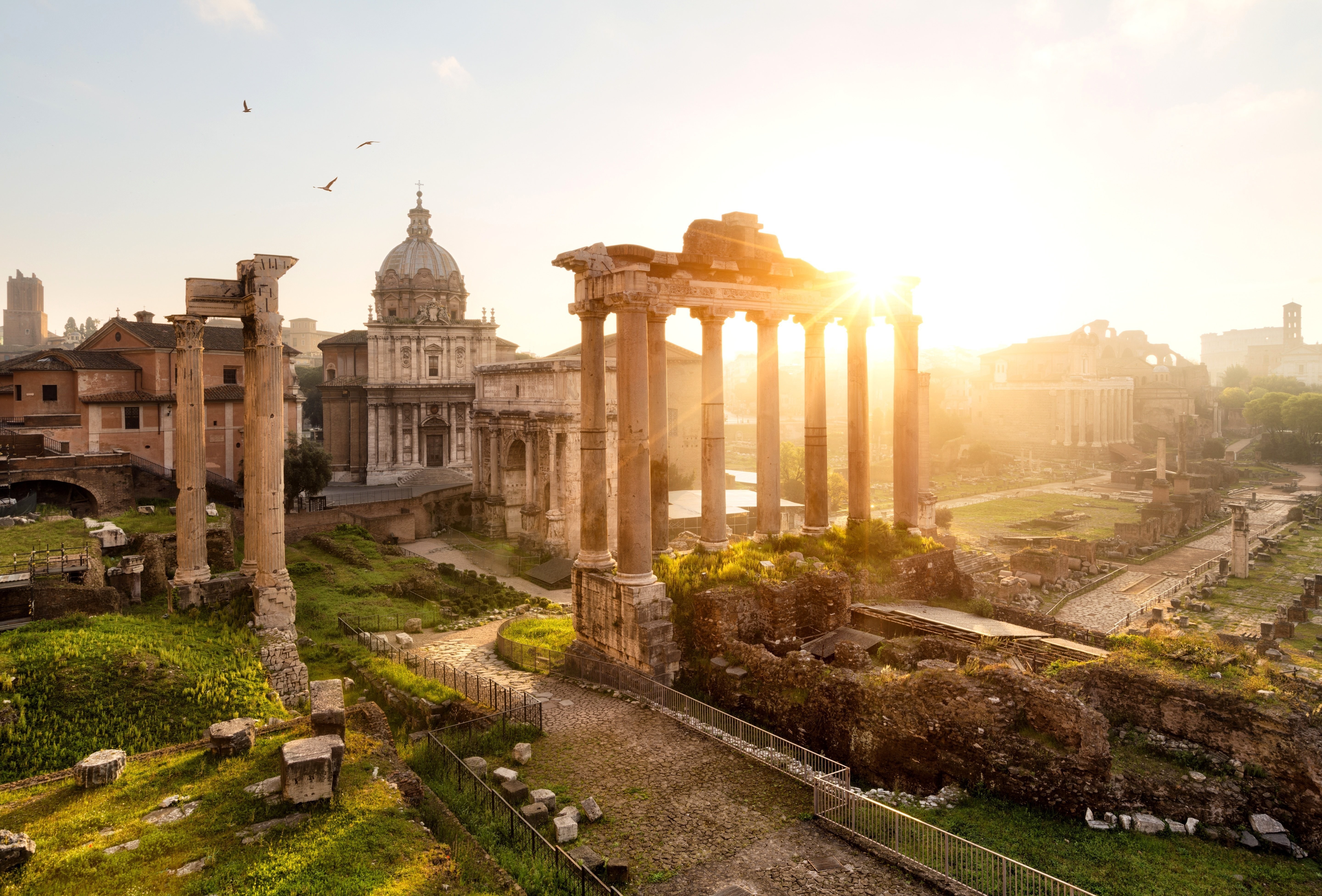landscape, Rome Wallpaper