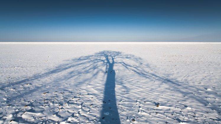shadow, Snow, Winter, Landscape, Nature HD Wallpaper Desktop Background