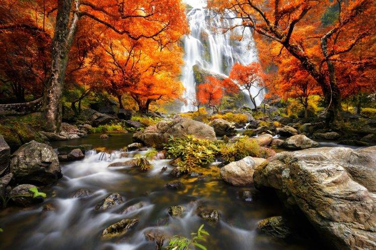 landscape, River, Waterfall, Nature HD Wallpaper Desktop Background