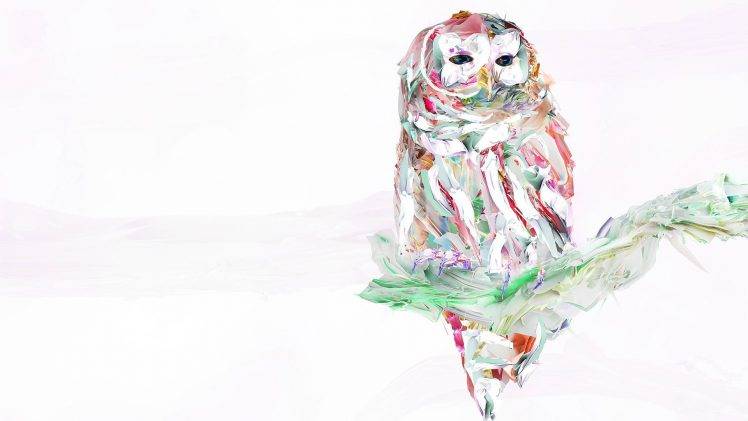 nature, Owl, Painting HD Wallpaper Desktop Background