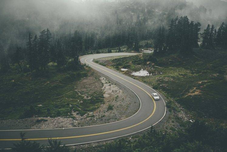 car, Mountains, Landscape, Road, Nature HD Wallpaper Desktop Background
