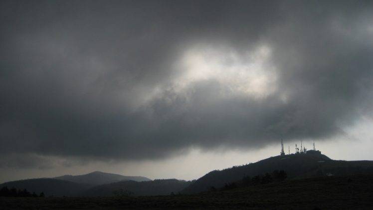 Japan, Nagano Prefecture, Utsukushigahara, Clouds, Antenna, Landscape HD Wallpaper Desktop Background