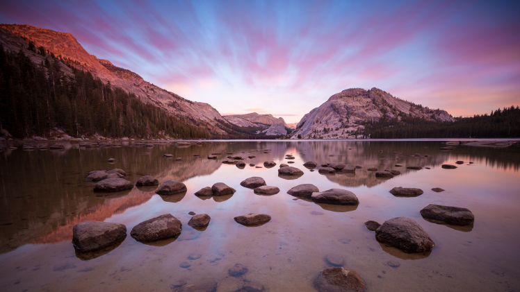 Yosemite National Park, USA, Yosemite Valley, California, Landscape, River, Water, Mountains, OS X, Reflection, Apple Inc. HD Wallpaper Desktop Background