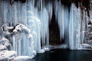 ice, Waterfall, Frozen Lake, Cold, Nature, Frozen River, Lake, River