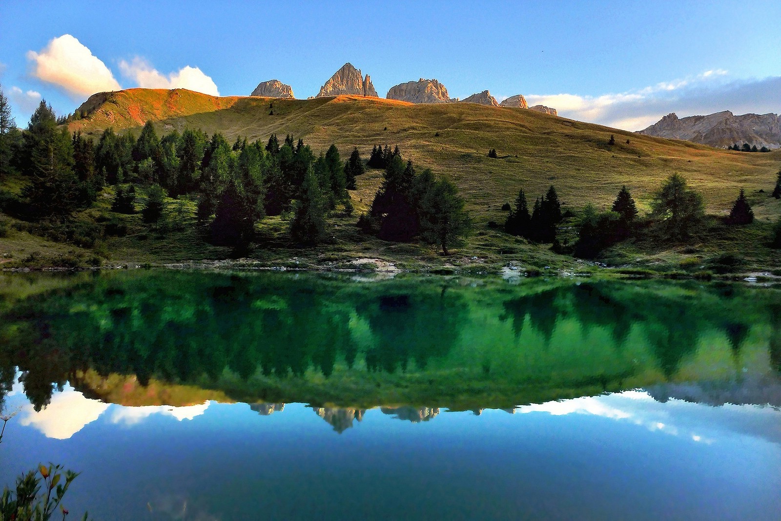 landscape, Nature, Photography, Lake, Mountains, Trees, Sunset, Calm, Reflection, Summer, Alps, Italy Wallpaper