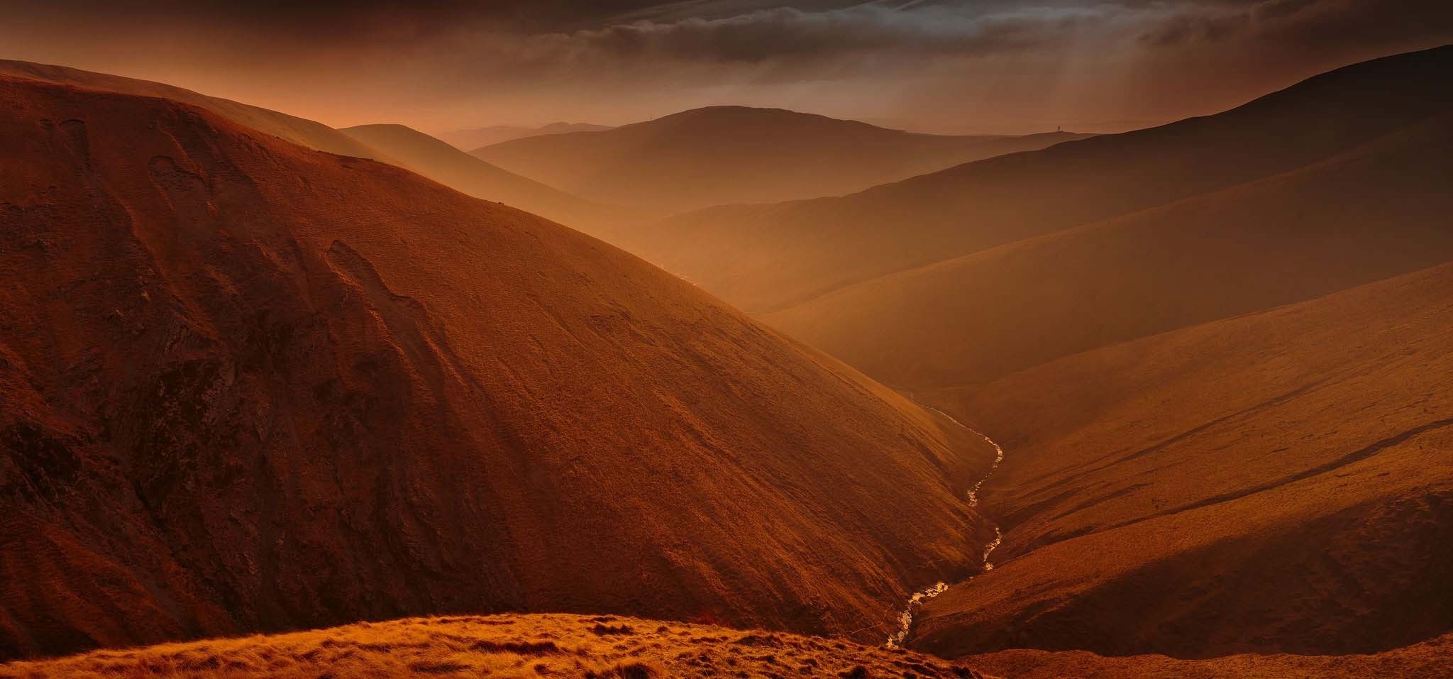 landscape, Nature, Mountains, Valley, River, Mist, Clouds, Amber, Ravine Wallpaper