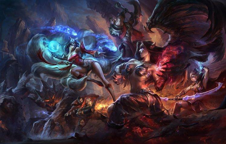 League Of Legends, Realistic, Ahri, Fantasy Art HD Wallpaper Desktop Background